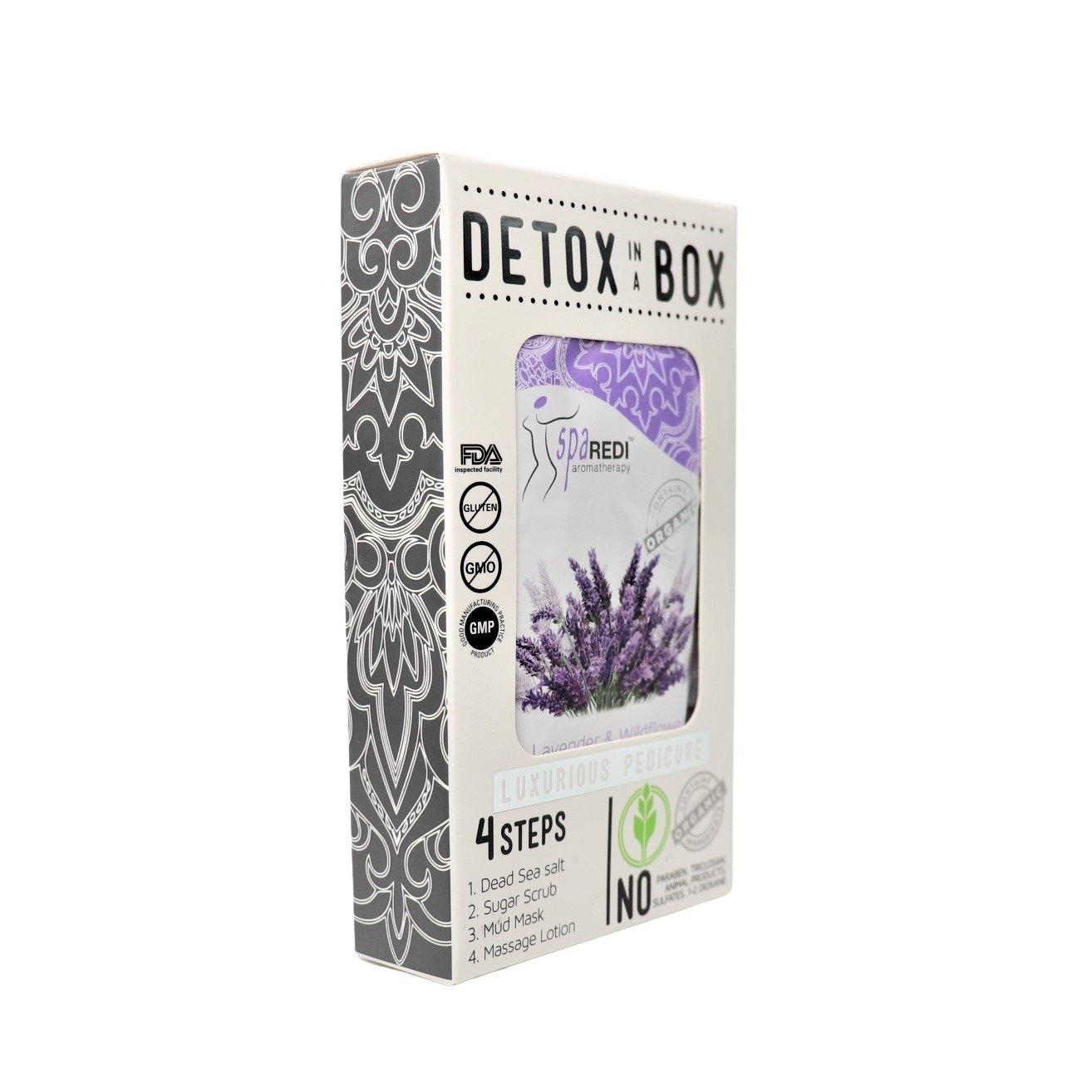 Bộ kít spa 4 bước detox in a box mùi Oải Hương