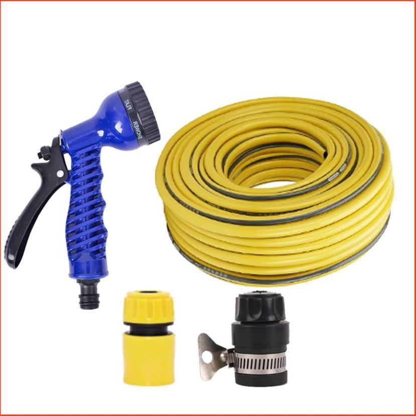 Bộ dây tăng áp 3 lần vòi xịt nước rửa xe, tưới cây loại 3-5m 206843