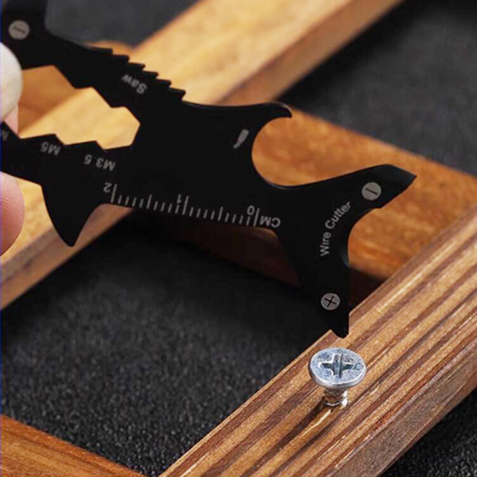 Multitool for Keychain Survival Pocket Tool for Hiking Travel Mountaineering