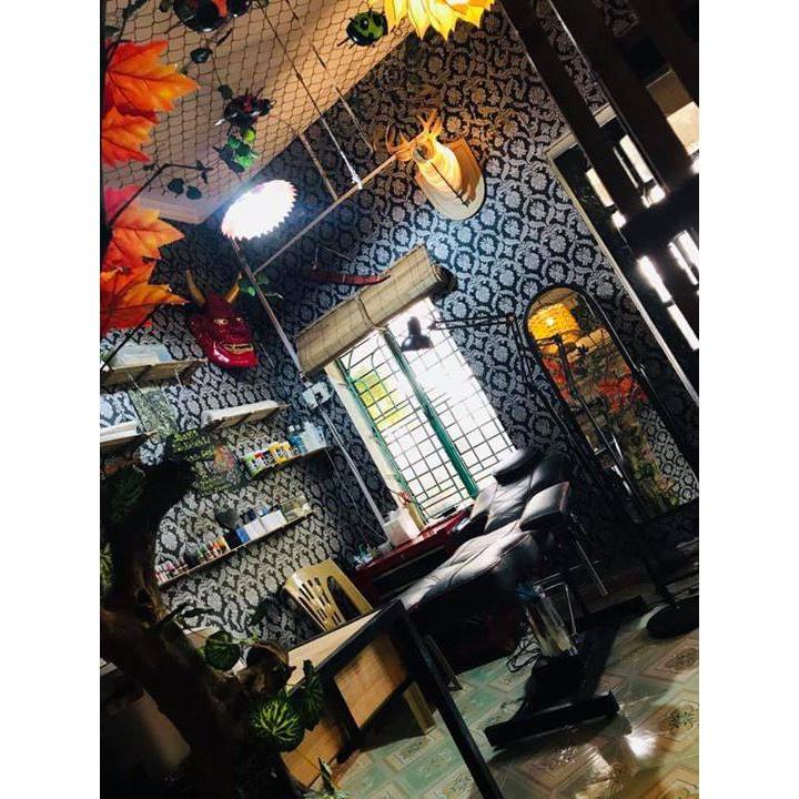 Bộ 10 đèn đầu hươu-Vỏ gỗ