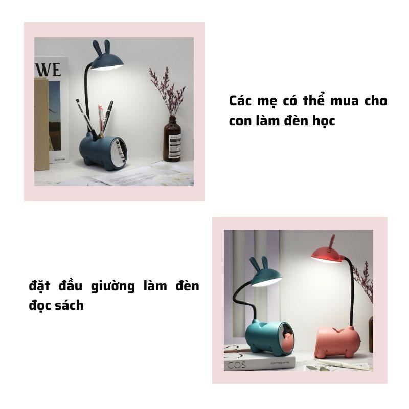 ĐÈN HỌC ĐỂ BÀN HÌNH THÚ KIÊM GIÁ ĐỠ ĐT 3IN1