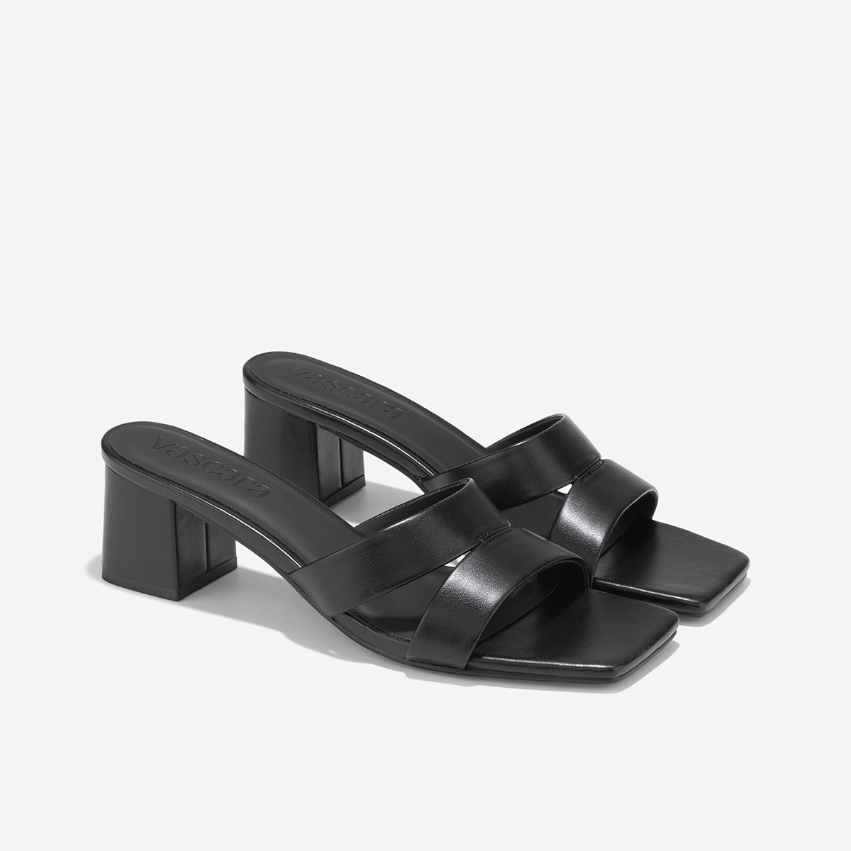 Guốc Mules Mũi Vuông Quai Cut-Out - GNN 0213