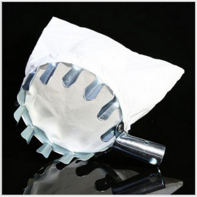 Vợt Hái Trái Cây Trên Cao Đa Năng Kèm Túi Vải, Dụng Cụ Hái Hoa Quả Kim Loại Siêu Bền Đẹp - Loại Tốt