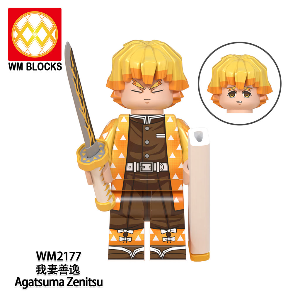 COMBO 8 Minifigures Các Mẫu Nhân Vật Nezuko Tanjiro Rengoku Kyoujurou Zenitsu Trong Sát Quỷ Demon Slayer WM6116