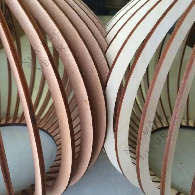 Đèn gỗ thả trần trang trí mẫu TT38