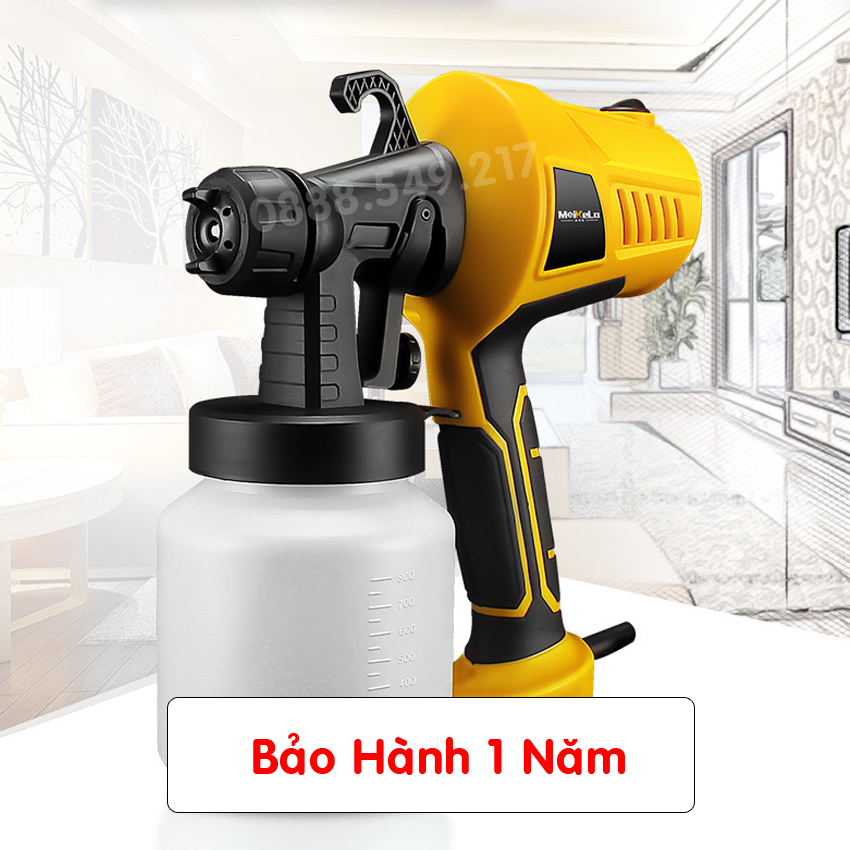 Máy Phun Sơn Cầm Tay Công Suất Lớn 3 Chế độ cực kì Đa Năng Cao Cấp Chẩn Lõi Đồng