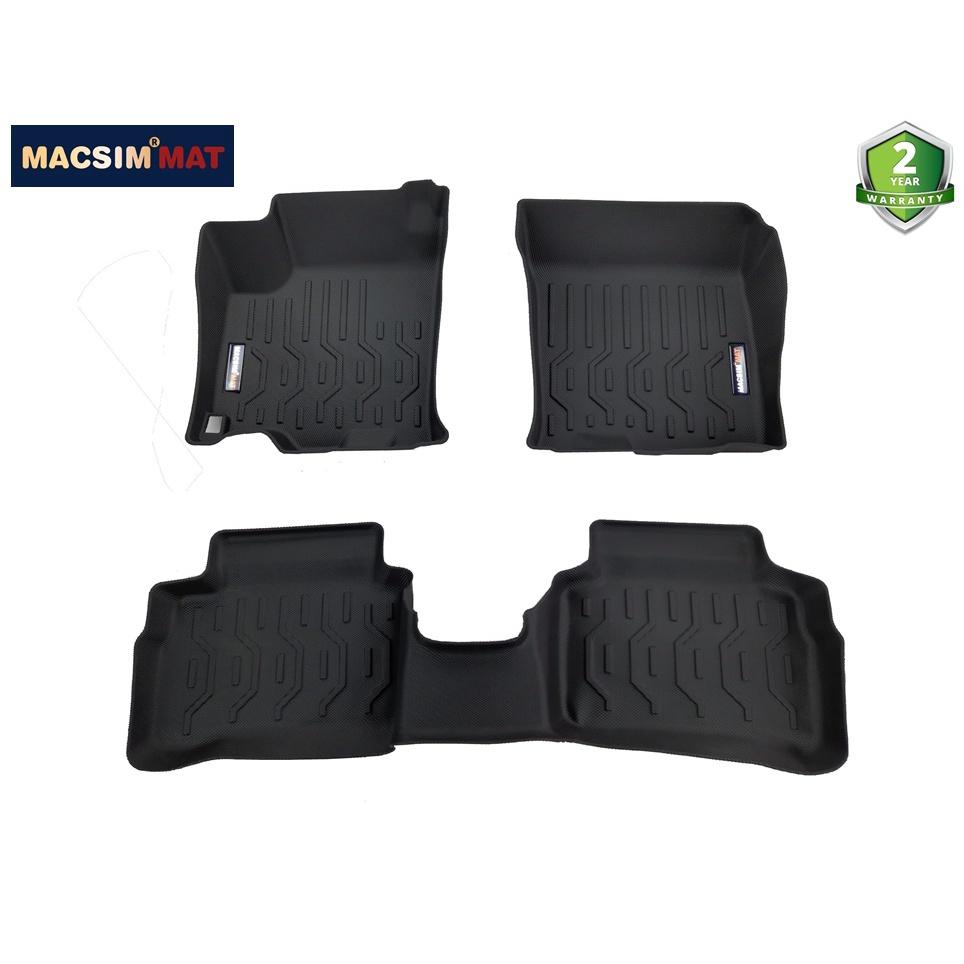Thảm lót sàn xe ô tô Suzuki Vitara 2018- nay (2 hàng ghế) Nhãn hiệu Macsim chất liệu nhựa TPV cao cấp màu đen
