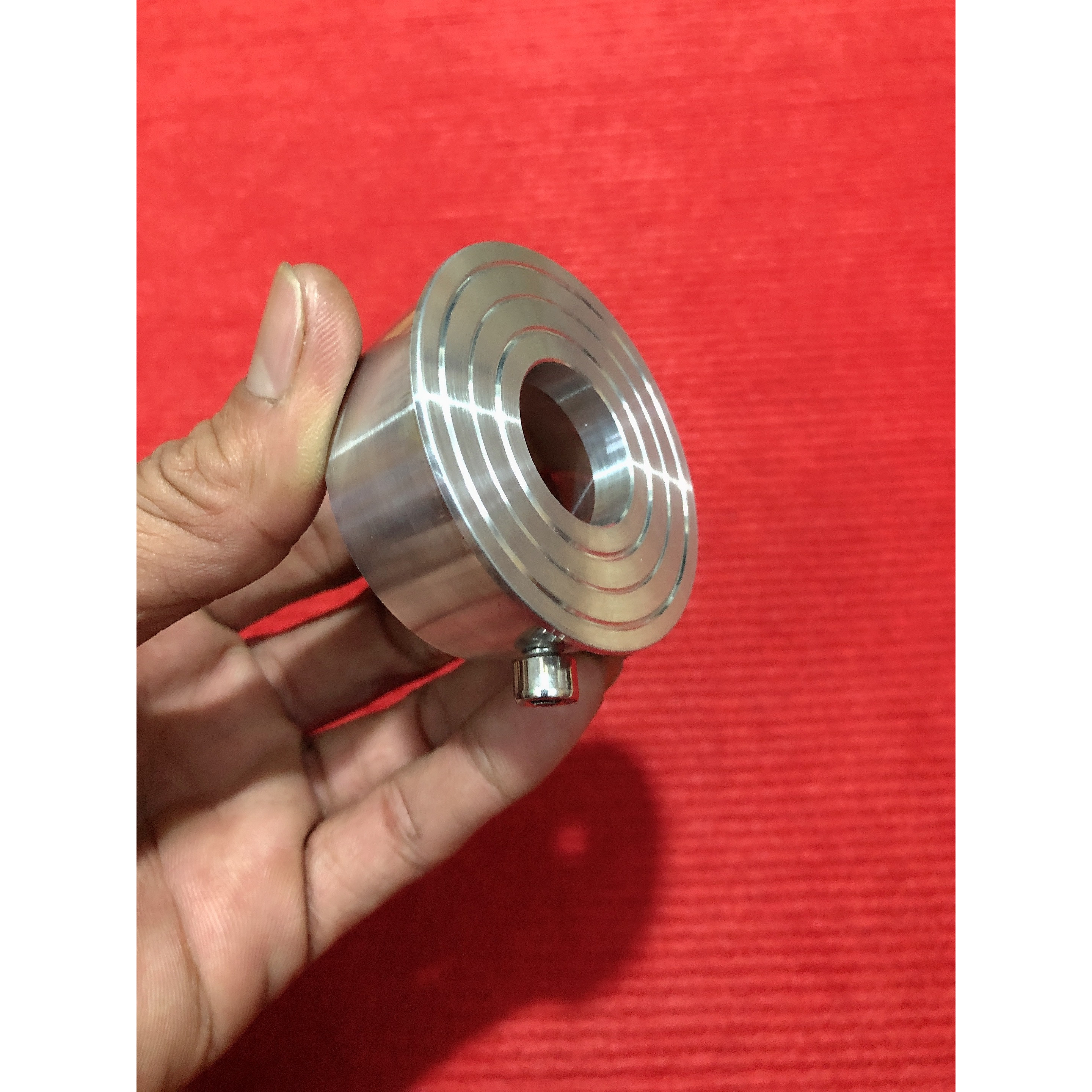 Tiêu giảm thanh nhôm bóng CNC họng ra 25mm cho K1 - KOU - OPBR