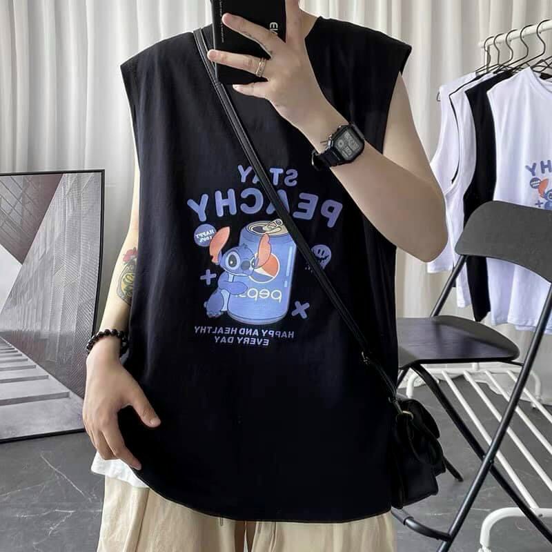 Áo thun TankTop in hình Pepsi, Áo ba lỗ dành cho Nam-Nữ chất liêu cotton cực mát, áo thun sát nách unisex hàn quốc phong cách trẻ trung năng động, áo thun thể thao tập gym