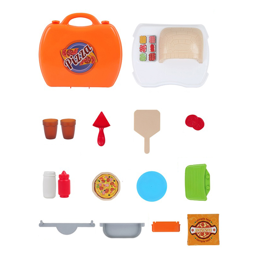 Bộ đồ chơi nhập vai BOWA 8313-Vali làm pizza 22 món