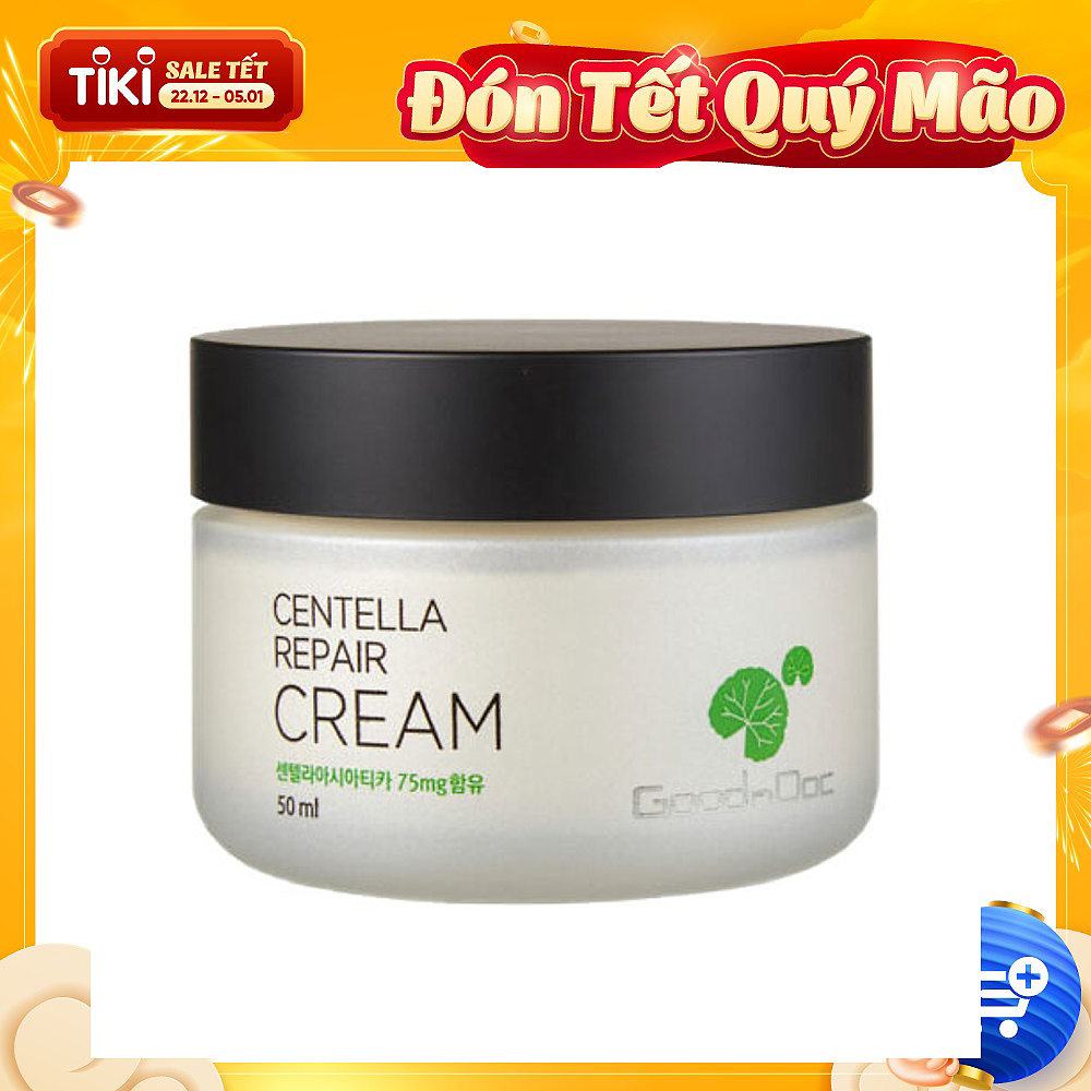 Kem Dưỡng Phục Hồi Da Rau Má GoodnDoc Centella Repair Cream 50ml