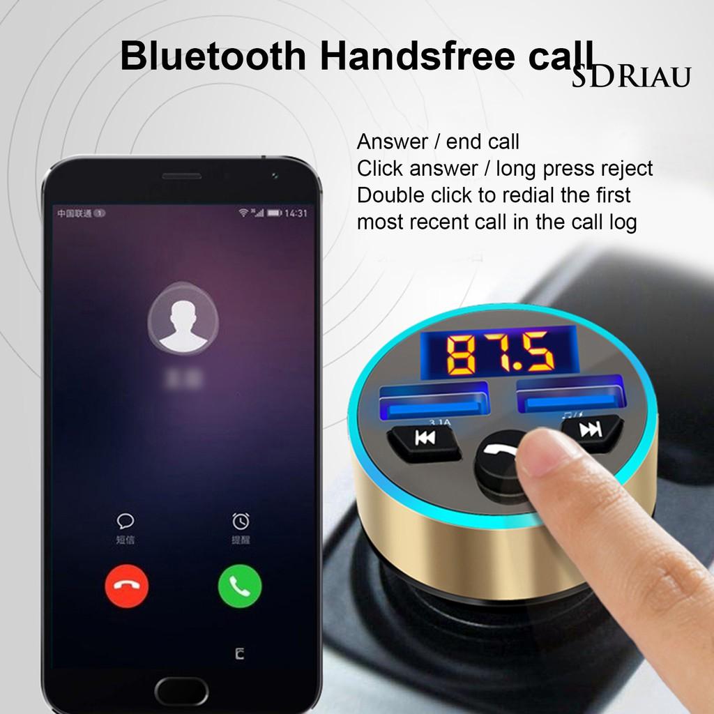 Củ Sạc Trên Ô Tô Bluetooth 5.0 Mp3 Qc3.0 + 2.4a