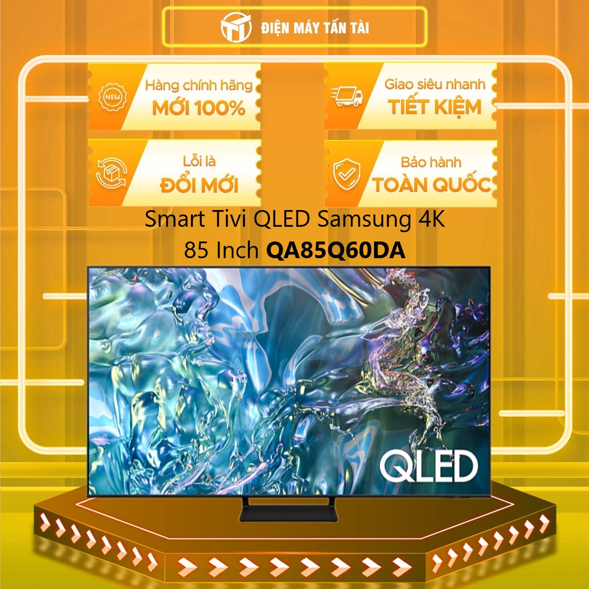 QLED Tivi 4K Samsung 85Q60DA 85 inch Smart TV QA85Q60DA QA85Q60D 85Q60D - Hàng chính hãng - Chỉ giao HCM