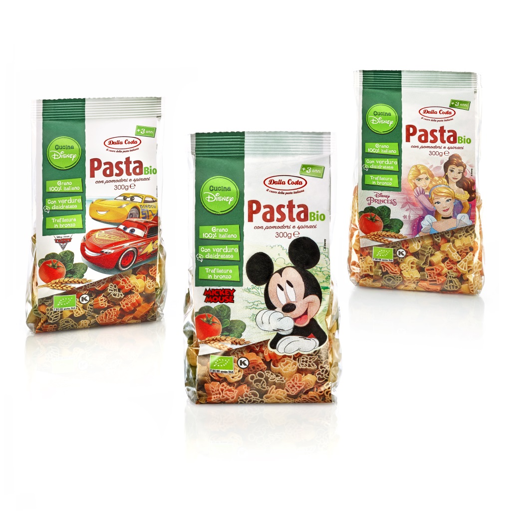 Nui rau củ hữu cơ cho bé hình chuột Mickey 300g Dalla Costa