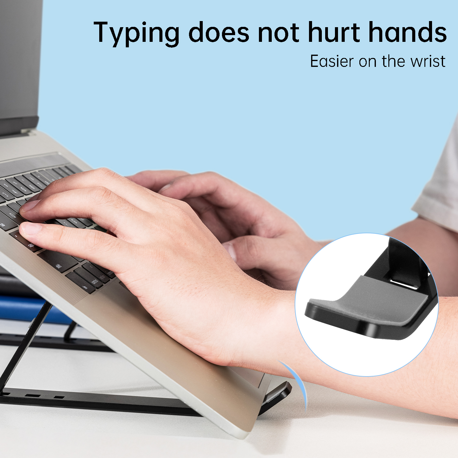 Giá Đỡ Laptop Hợp Kim Nhôm Cao Cấp Gấp Gọn Kèm Túi Đựng, Giúp Tản Nhiệt Laptop, Macbook, Ipad, Máy Tính Xách Tay Vị Trí Điều Chỉnh Nhiều Góc Độ Deli VS780 - Chống Mỏi Cổ, Vai, Gáy - Hàng Chính Hãng