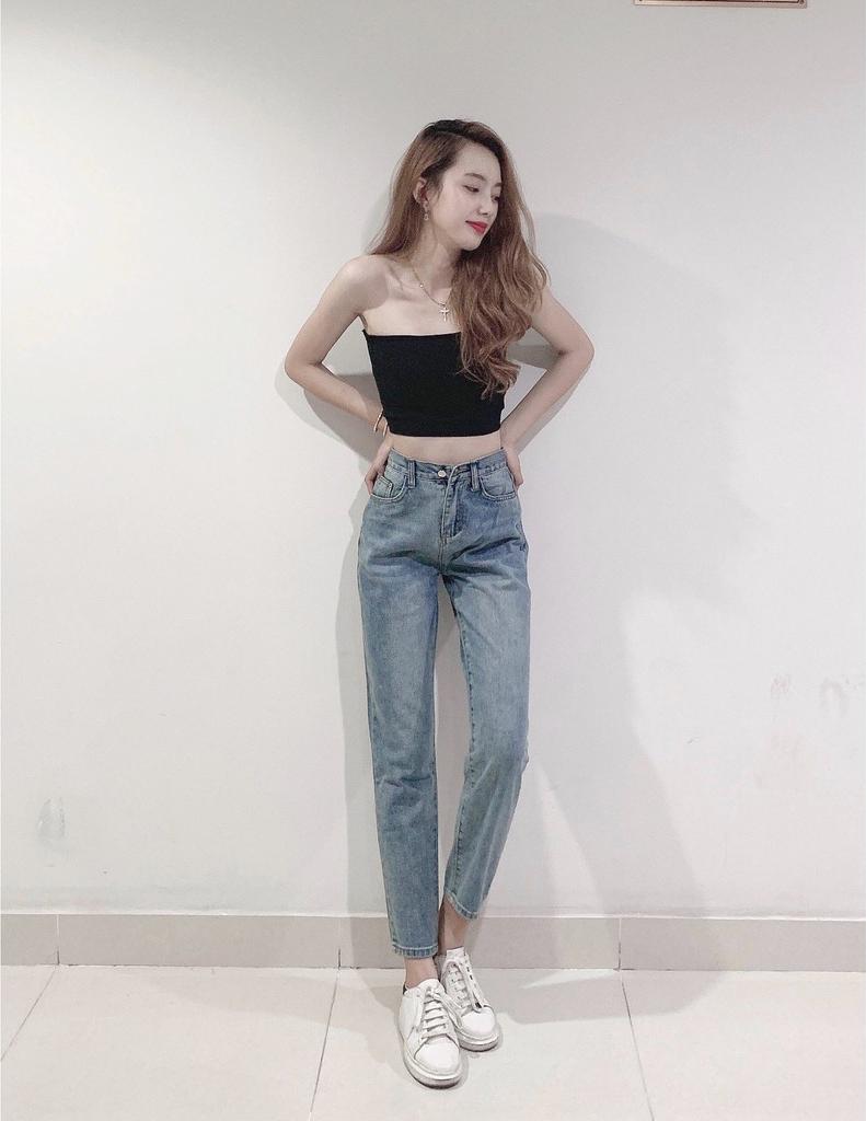 Áo ống thun croptop