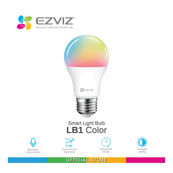 Bóng Đèn Wi-Fi Thông Minh 8W EZVIZ LB1-LCAW đa sắc - Hàng Chính Hãng