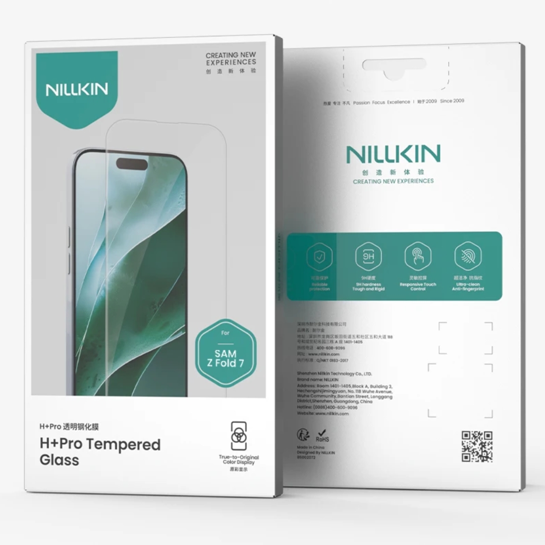Miếng dán kính cường lực không viền màn hình cho Samsung Galaxy Fold 7 5G hiệu Nillkin H+ Pro - Phủ Nano, vát cạnh 2.5D, mỏng 0.2mm, Chống Lóa, Hạn Chế Vân Tay - Hàng nhập khẩu