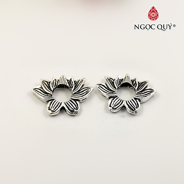 Charm lồng hạt hình hoa sen - Ngọc Quý Gemstones