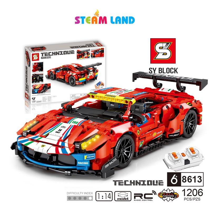Đồ Chơi Lắp Ghép Siêu Xe Ferrari 488 GTE SY BLOCK 8613