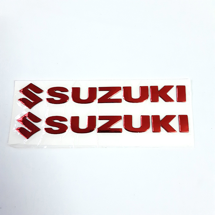 Bộ 2 miếng dán chữ nổi logo hãng xe