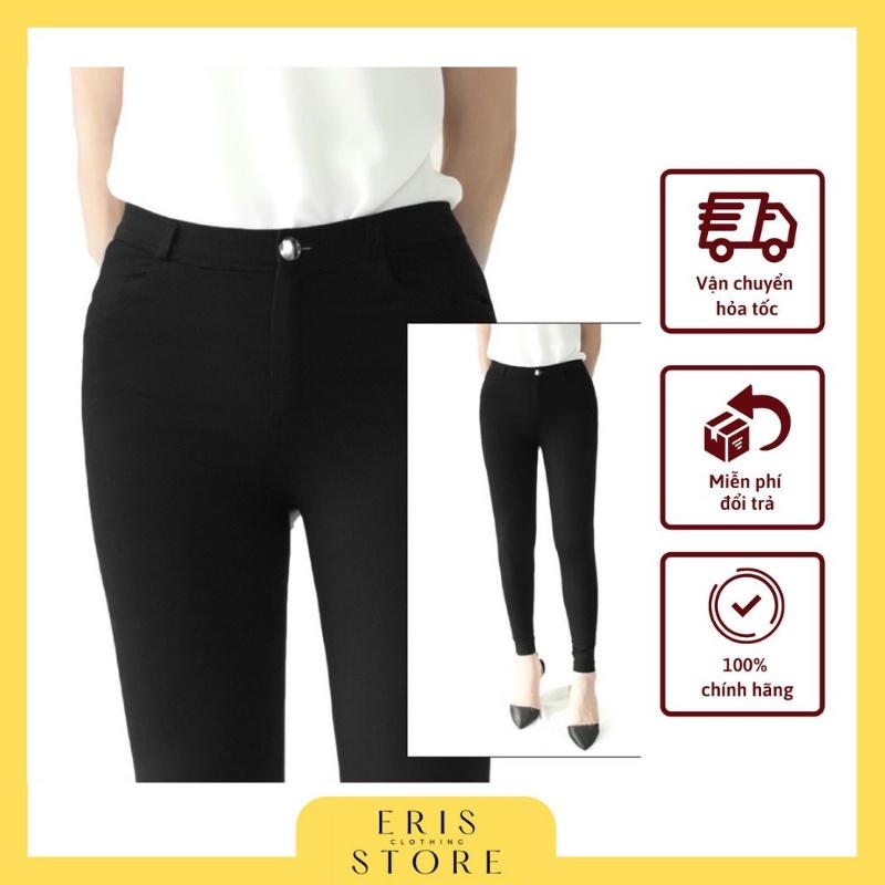 Quần tregging nữ cạp cao chất vải co dãn 4 chiềucao cấp