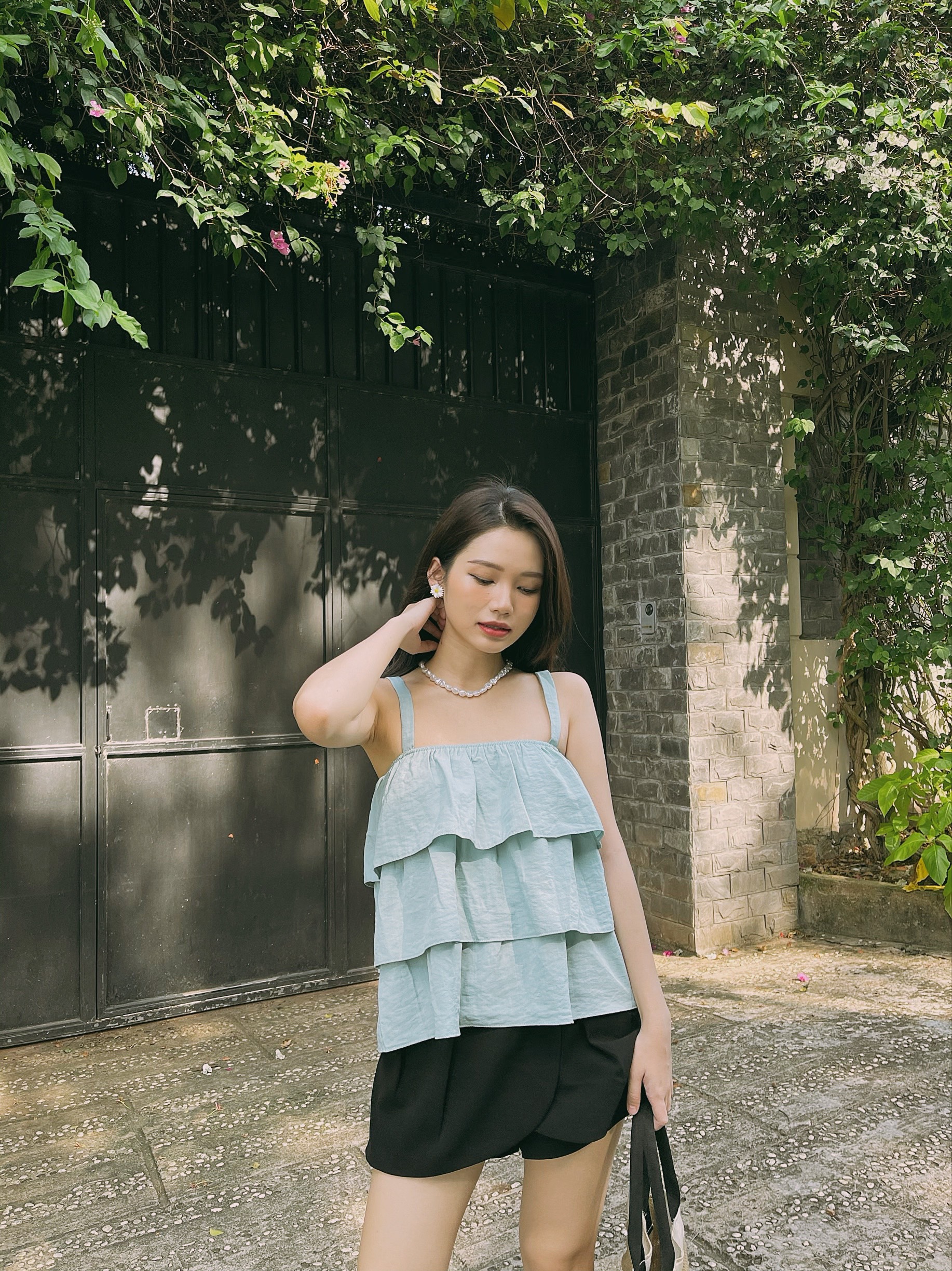 YU CHERRY | Áo nữ Linen Layer Cami Top YA367