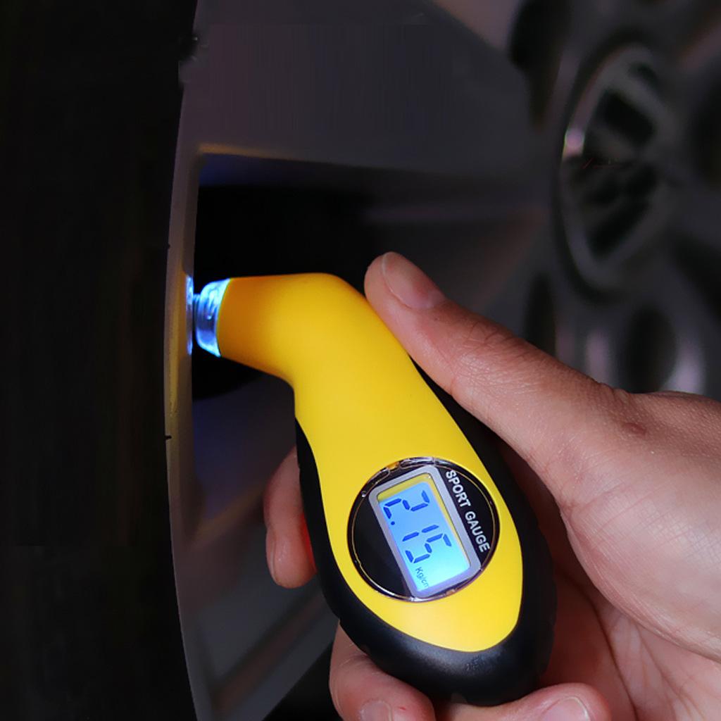 Phong Cách Mới Nhất Xe Màn Hình Hiển Thị Kỹ Thuật Số Đồng Hồ Đo Áp Suất Lốp Xe Máy Dò Áp Suất Lốp Xe Độ Chính Xác Cao Phong Vũ Biểu Màn Hình Áp Suất Lốp Xe Ô Tô
