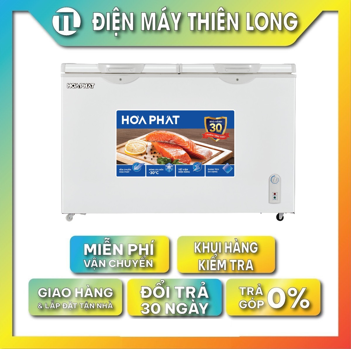 Tủ đông Hòa Phát HPF AN6352 352 lít 1 ngăn 1 chế độ đông - Hàng chính hãng (chỉ giao HCM)