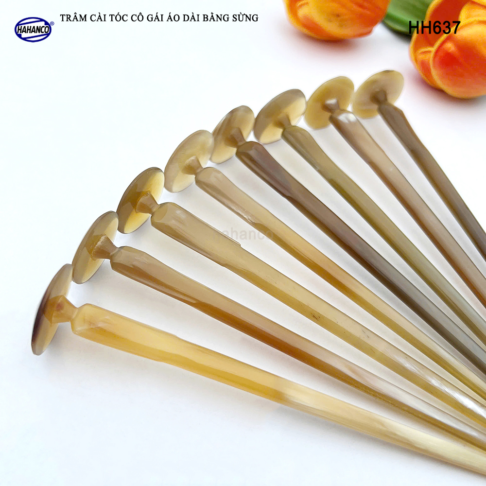 Trâm Cài Tóc Cô Gái Áo Dài Bằng Sừng HAHANCO Phụ Kiện Cài Cho Tóc - HH637