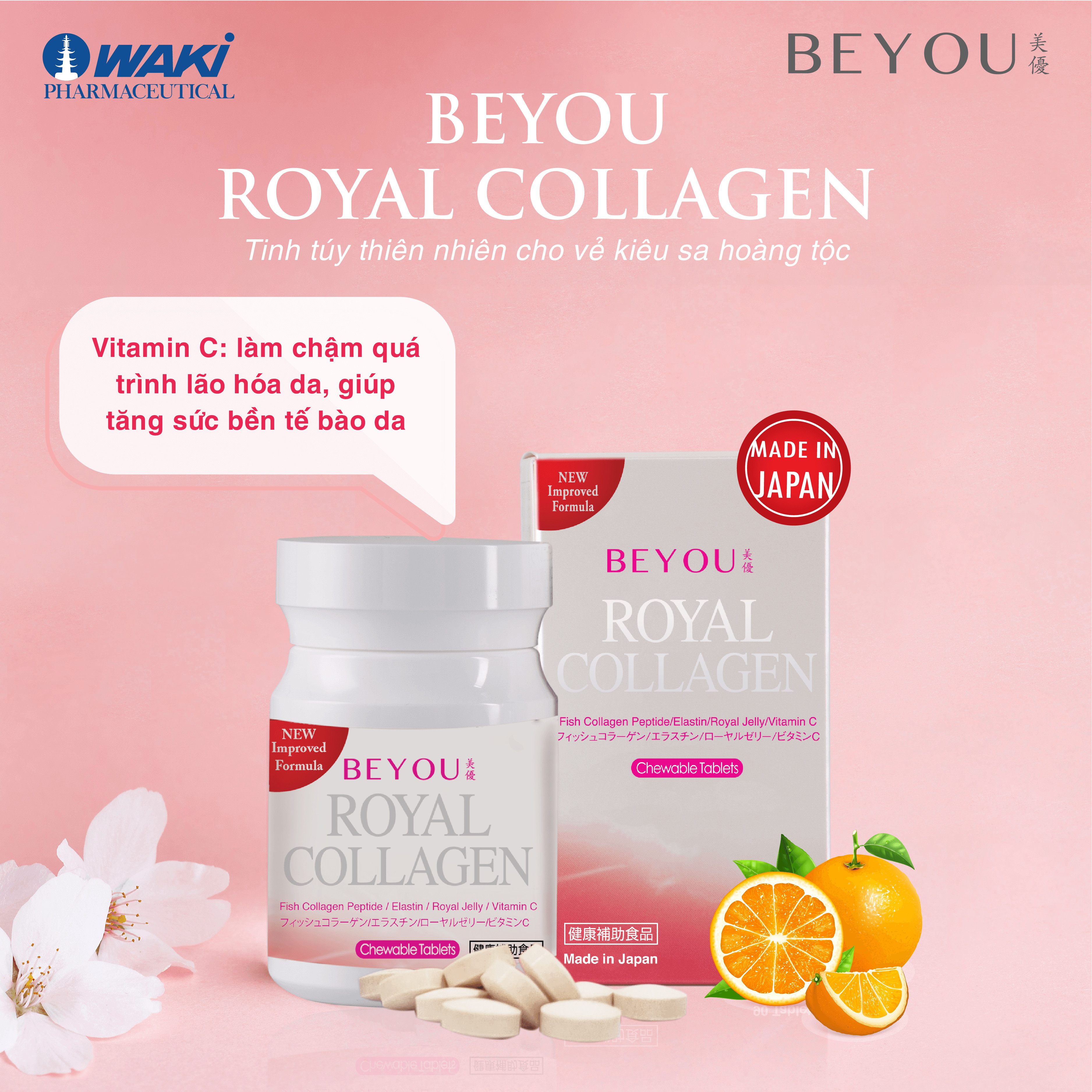 BEYOU Royal Collagen - Làm chậm quá trình lão hóa da, tăng độ đàn hồi cho da