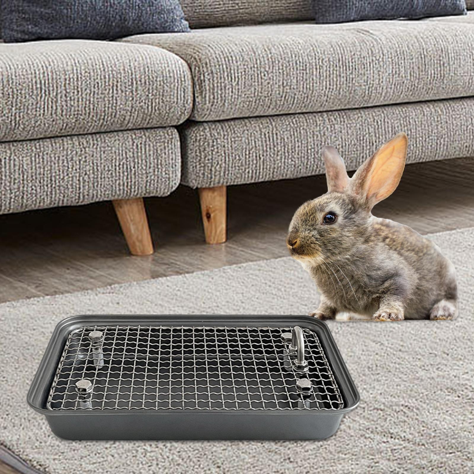 Small Animal Cage Toilet Rabbit Litter Toilet Bedding Box,Potty Trainer Corner for Hamster,Chinchilla Ferret Bunny Rabbit