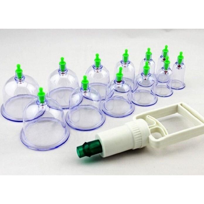Bộ Giác Hơi Không Dùng Lửa 12 Cốc Cao Cấp