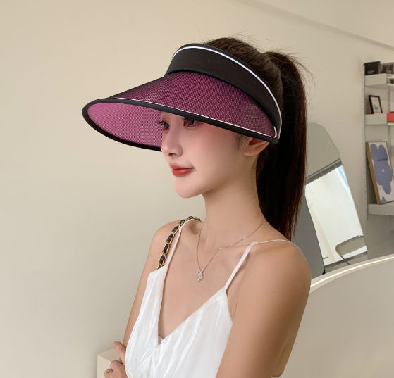 Mũ rộng vành chống nắng chống uv nửa đầu cao cấp, nón nửa đầu nữ