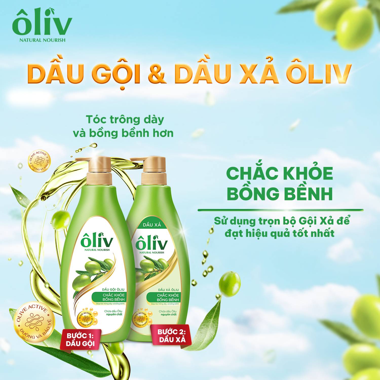 DẦU GỘI OLIV 650ML