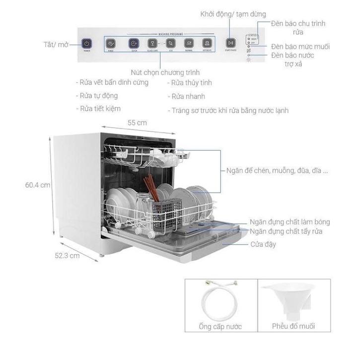 MÁY RỬA CHÉN ESF6010BW