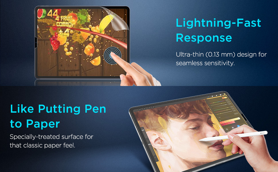 Dán màn hình cho iPad ESR Paper-like chống vân tay cho cảm giác vẽ như trên giấy thật - Hàng Chính Hãng