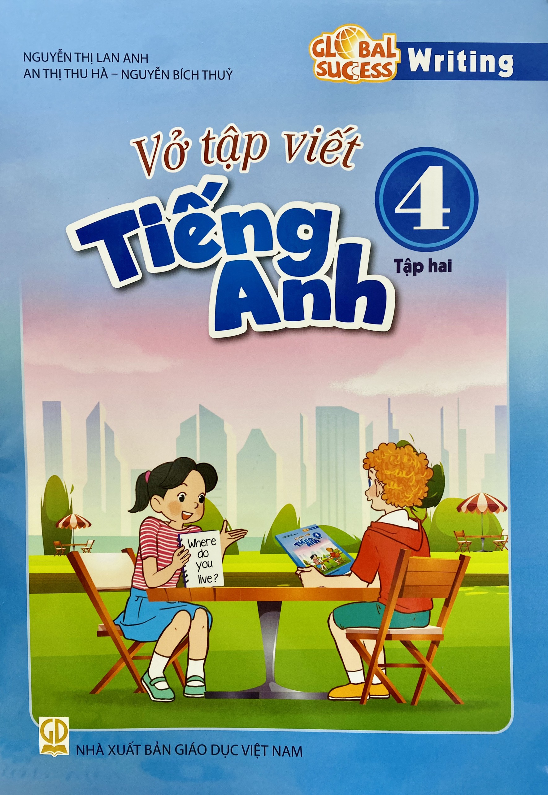 Sách - Vở tập viết Tiếng anh lớp 4 tập 1+2 global success