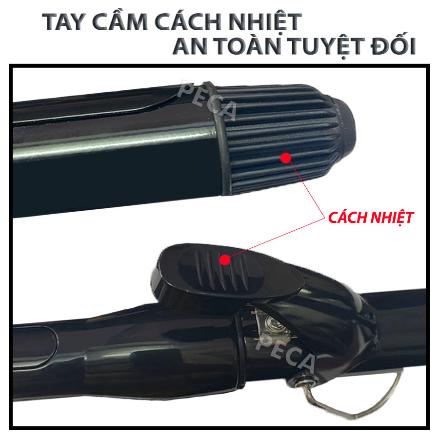 Máy uốn tóc Kemei KM-9942 điều chỉnh 4 mức nhiệt độ chuyên nghiệp dây điện xoay 360 độ thuận tiện uốn xoăn, uốn lọn tạo nhiều kiểu phù hợp với mới loại tóc