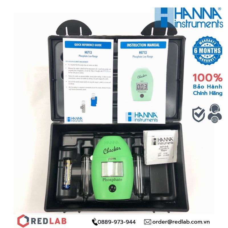 Máy đo Checker Đo Photphat Thang Thấp Trong Nước Sạch, Thủy Sản Nước Ngọt Hanna HI713