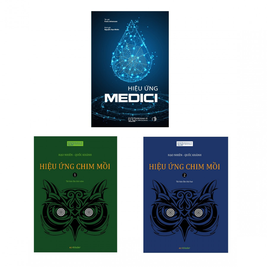 Combo Tâm lý kinh doanh x Sáng tạo giao thoa (Hiệu ứng chim mồi 1-2 - Hiệu ứng Medici + hộp)