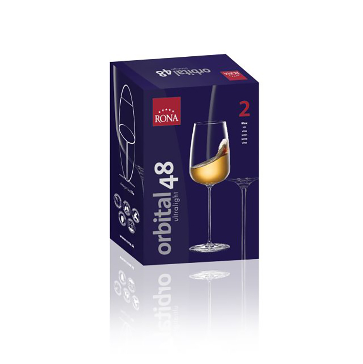 Bộ 2 ly pha lê uống vang Rona 480 ml Slovakia Czech Republic