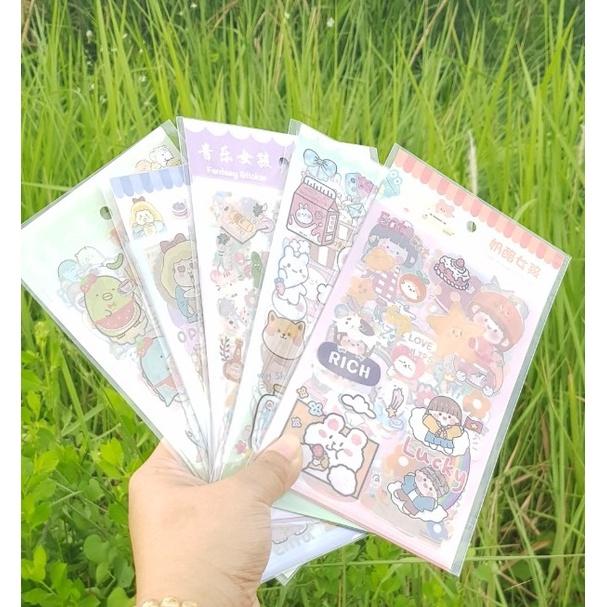 Sticker TRONG 6 tấm mẫu ngẫu nhiên