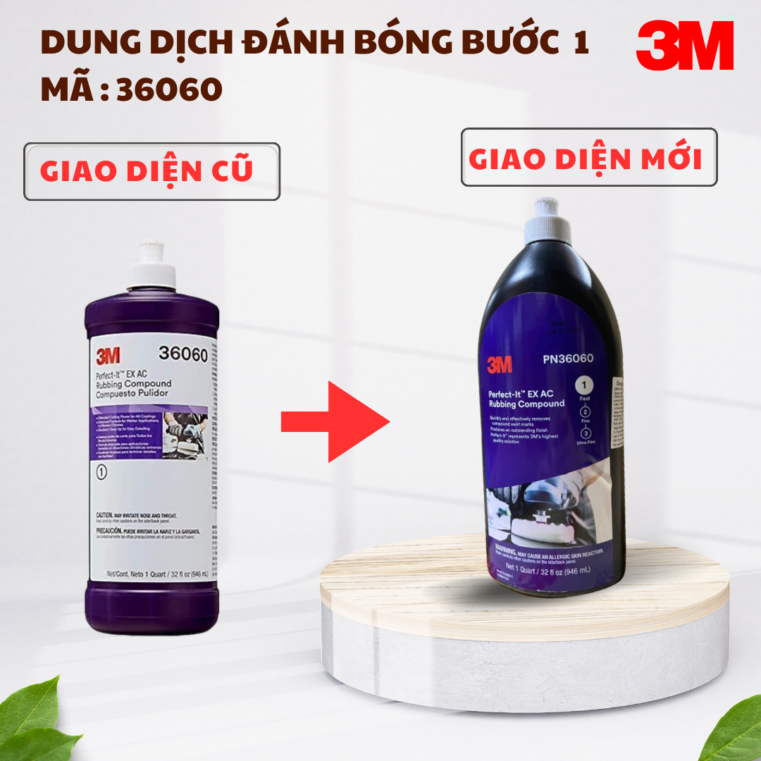 Dung dịch đánh bóng bước 1 3M - PN36060 3M PERFECT-IT EX RUBBING COMPOUND