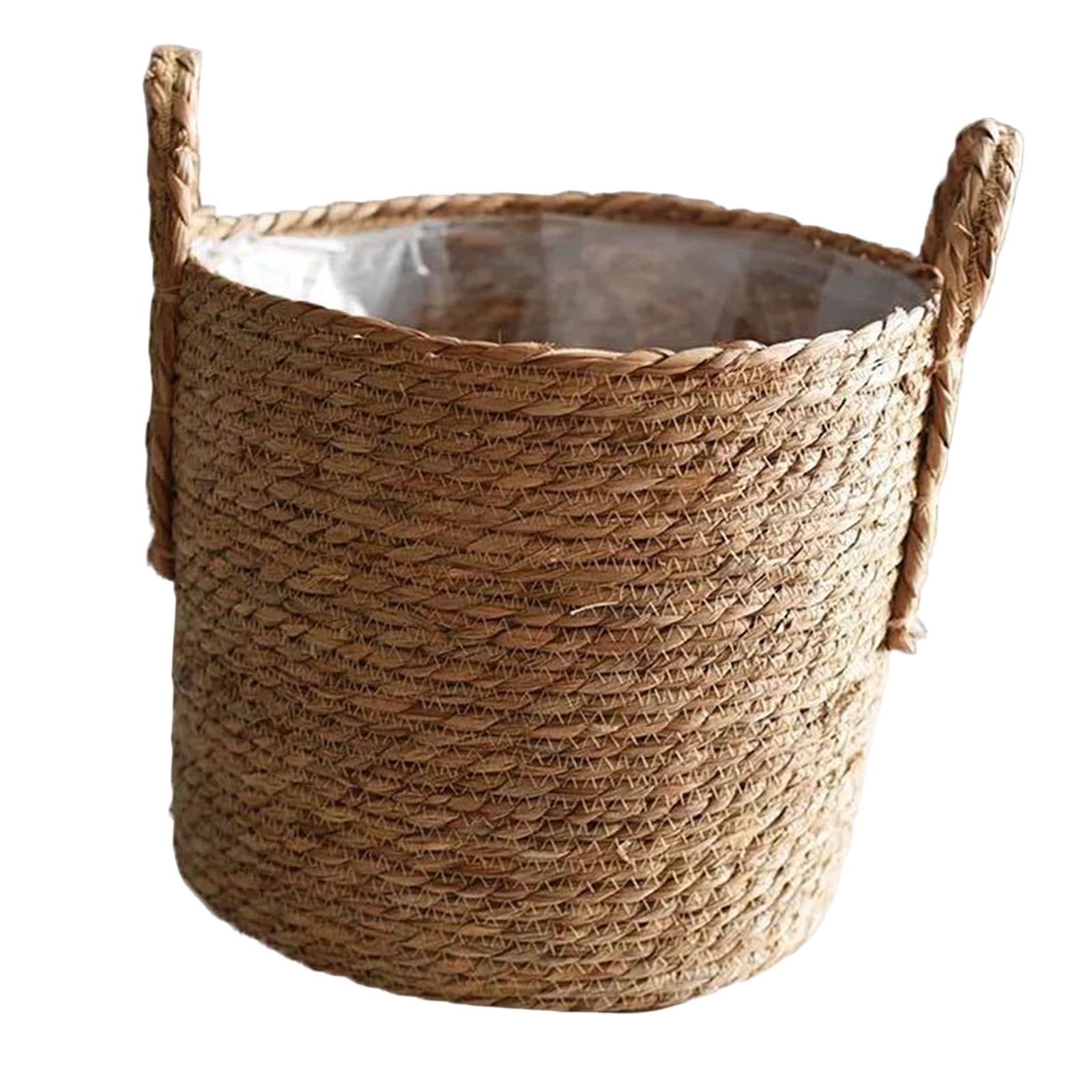 Flower Basket Rustic Storage Bin Candy Basket for Bedroom Living Room