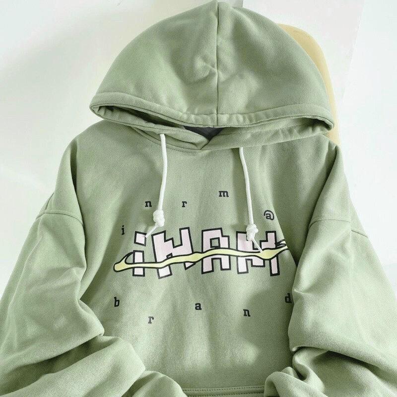 Áo hoodies sweater form to y hình có mũ