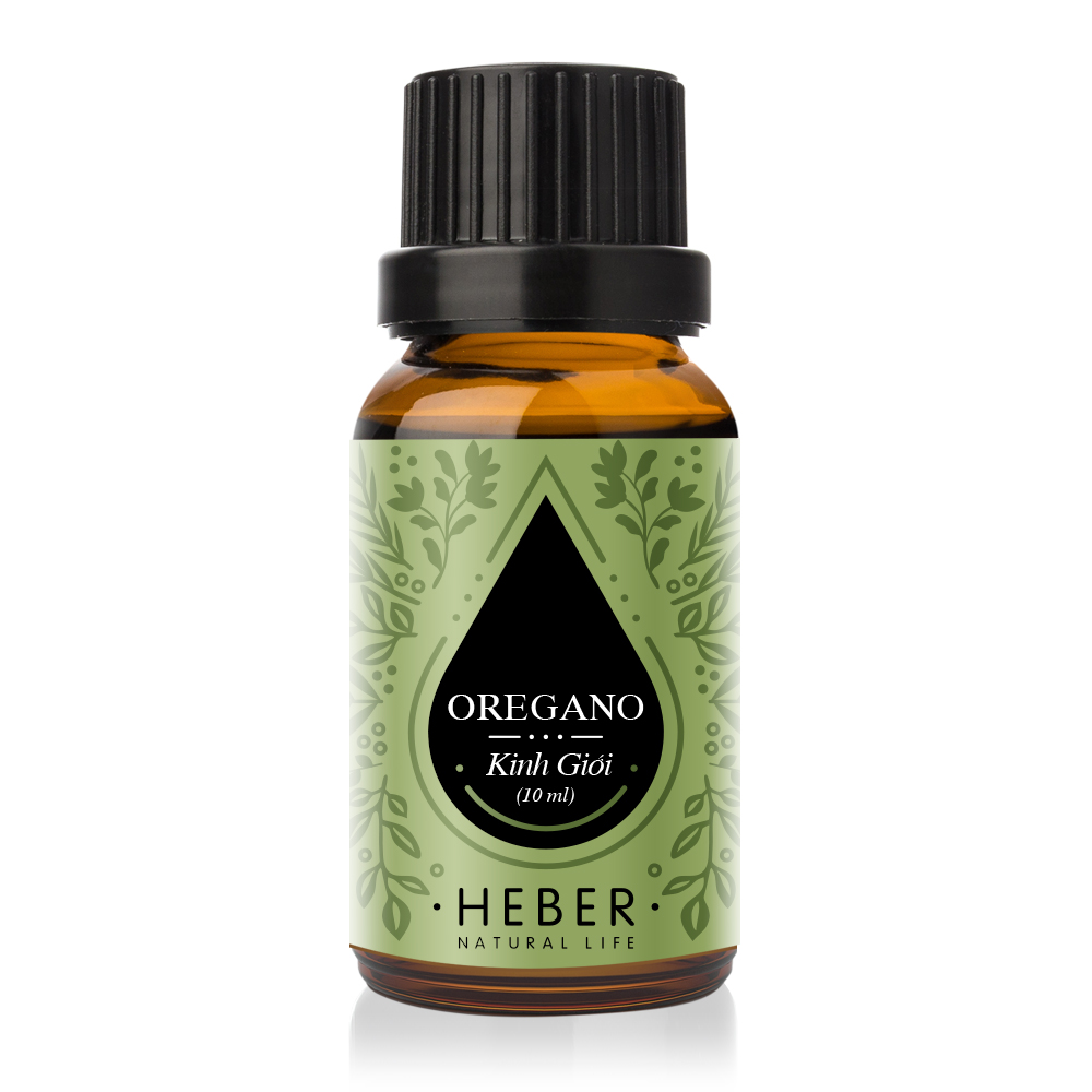 Tinh Dầu Kinh Giới Oregano Essential Oil Heber | 100% Thiên Nhiên Nguyên Chất Cao Cấp | Nhập Khẩu Từ Ấn Độ | Kiểm Nghiệm Quatest 3 | Xông Thơm Phòng | Hương Dịu Nhẹ