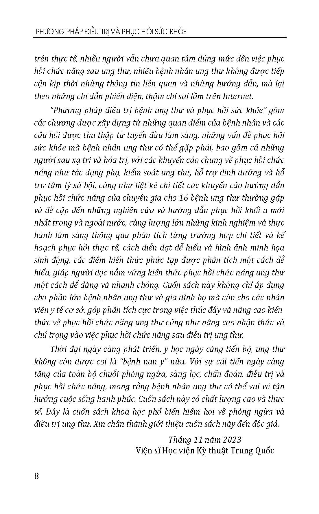 Phương Pháp Đieu Trị Bệnh Ung Thư Và Phục Hồi Sức Khoẻ