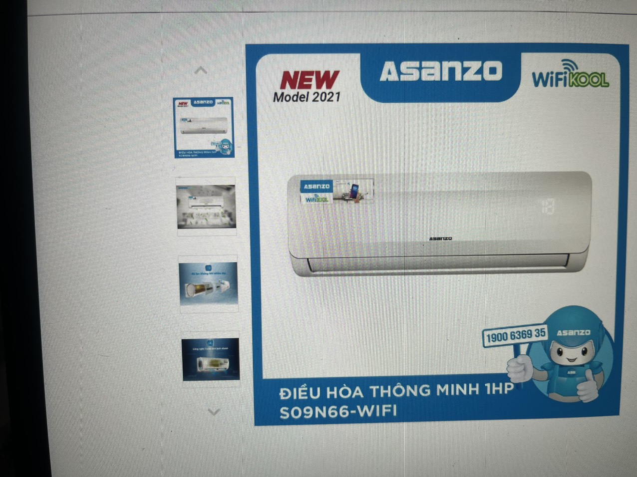 Máy Lạnh Asanzo S09a - Hàng Chính Hãng