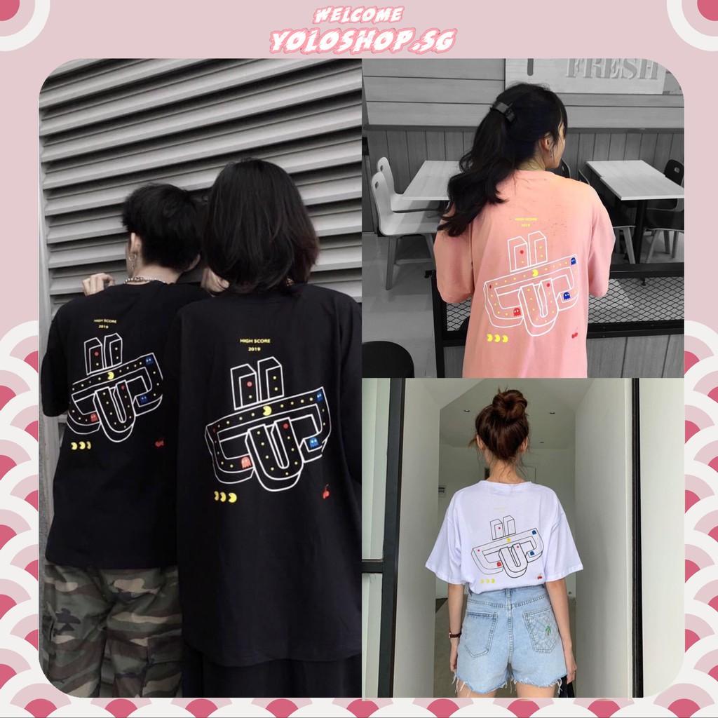 Áo Thun Tay Lỡ Form Rộng Unisex UPDOWN PACMAN